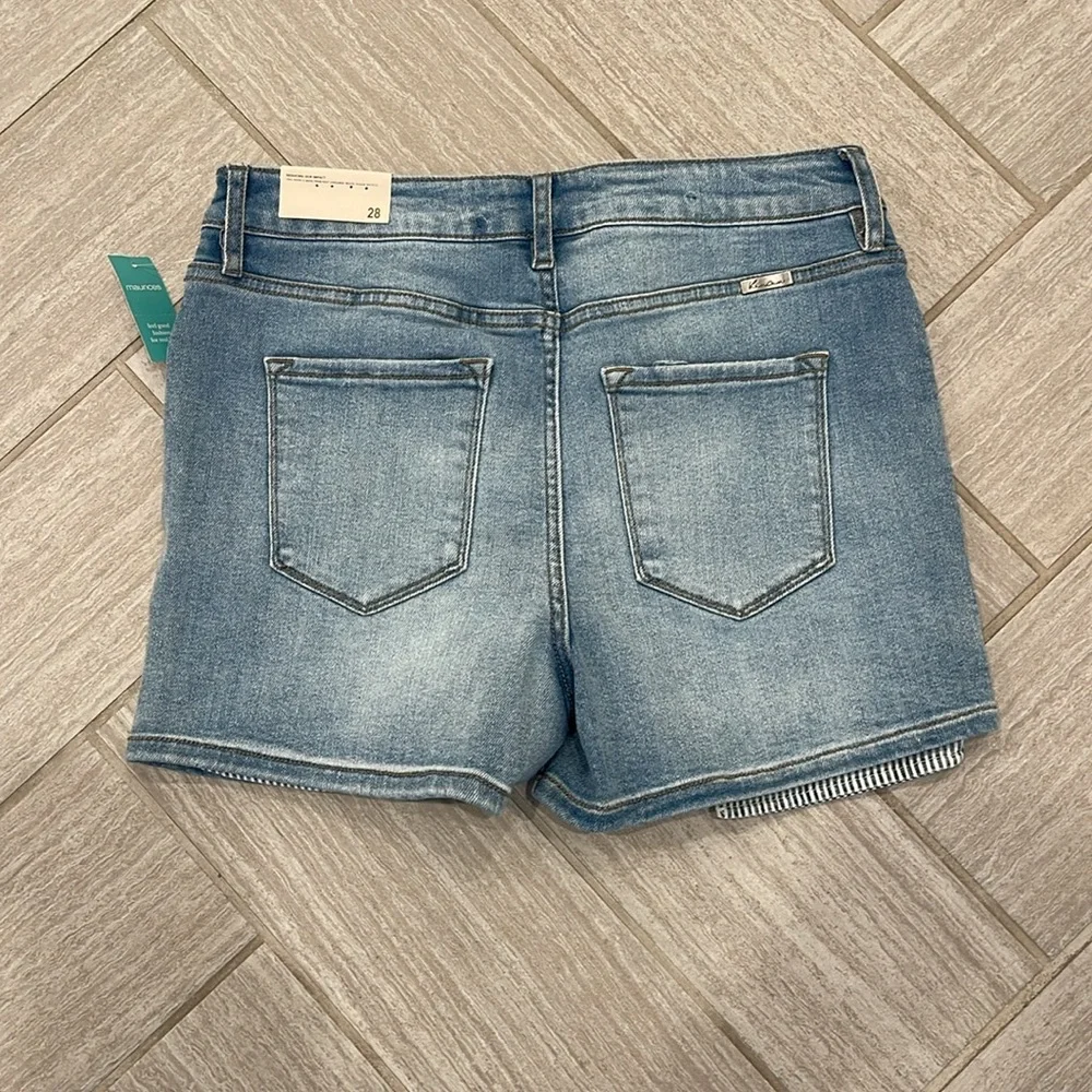KanCan Women's Light Blue Jean Shorts - Picture 4 of 7